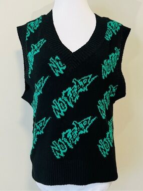 NO FEAR X H&M Sweater Vest
Green Black Size XS